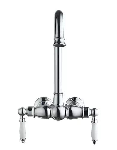 Tuscany® Winterset™ Two-Handle Polished Chrome Freestanding Bathtub Faucet – Deck/Wall Mount 4 Tuscany® Winterset™ Two-Handle Polished Chrome Freestanding Bathtub Faucet – Deck/Wall Mount - Image 4