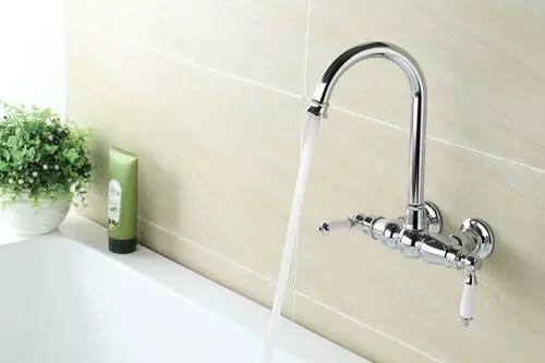 Tuscany® Winterset™ Two-Handle Polished Chrome Freestanding Bathtub Faucet – Deck/Wall Mount 5 Tuscany® Winterset™ Two-Handle Polished Chrome Freestanding Bathtub Faucet – Deck/Wall Mount - Image 5