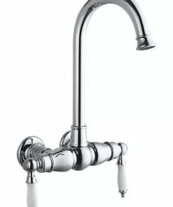 Tuscany® Winterset™ Two-Handle Polished Chrome Freestanding Bathtub Faucet – Deck/Wall Mount