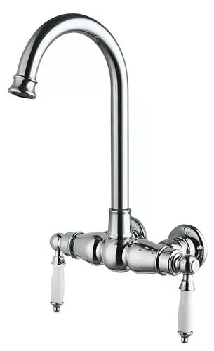 Tuscany® Winterset™ Two-Handle Polished Chrome Freestanding Bathtub Faucet – Deck/Wall Mount 3 Tuscany® Winterset™ Two-Handle Polished Chrome Freestanding Bathtub Faucet – Deck/Wall Mount - Image 3