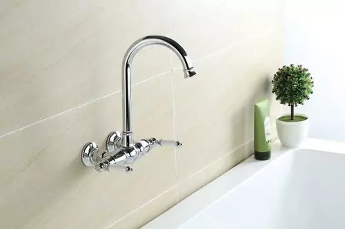 Tuscany® Winterset™ Two-Handle Polished Chrome Freestanding Bathtub Faucet – Deck/Wall Mount 6 Tuscany® Winterset™ Two-Handle Polished Chrome Freestanding Bathtub Faucet – Deck/Wall Mount - Image 6