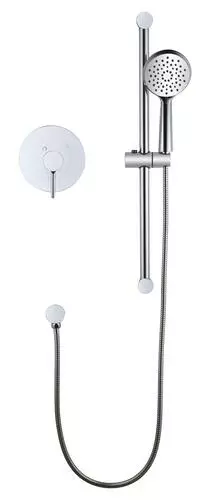 Tuscany® Forden One-Handle 3-Spray Polished Chrome Shower Faucet with Slide Bar & Handheld Shower - Modern Bathroom Upgrade 4 Tuscany® Forden One-Handle 3-Spray Polished Chrome Shower Faucet with Slide Bar & Handheld Shower - Modern Bathroom Upgrade - Image 4