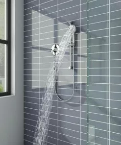 Tuscany® Forden One-Handle 3-Spray Polished Chrome Shower Faucet with Slide Bar & Handheld Shower - Modern Bathroom Upgrade 17 Tuscany® Forden One-Handle 3-Spray Polished Chrome Shower Faucet with Slide Bar & Handheld Shower - Modern Bathroom Upgrade -Tuscany Shop 6736197 IU RS ALT