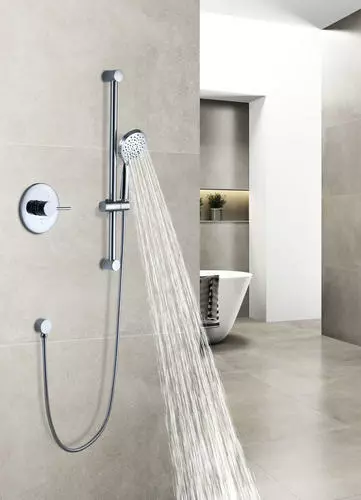 Tuscany® Forden One-Handle 3-Spray Polished Chrome Shower Faucet with Slide Bar & Handheld Shower - Modern Bathroom Upgrade 3 Tuscany® Forden One-Handle 3-Spray Polished Chrome Shower Faucet with Slide Bar & Handheld Shower - Modern Bathroom Upgrade - Image 3