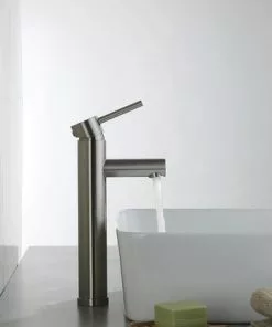 Tuscany® Forden One-Handle Brushed Nickel Vessel Bathroom Faucet | Modern Design & Durable Finish -Tuscany Shop 6736199 IU LS