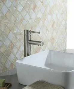 Tuscany® Forden One-Handle Brushed Nickel Vessel Bathroom Faucet | Modern Design & Durable Finish -Tuscany Shop 6736199 SC LS 45