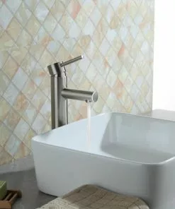 Tuscany® Forden One-Handle Brushed Nickel Vessel Bathroom Faucet | Modern Design & Durable Finish -Tuscany Shop 6736199 Scene 2