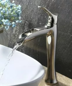 Tuscany® Tangier One-Handle Polished Nickel Vessel Bathroom Faucet - Modern Design, Durable Finish -Tuscany Shop 6736207 Alternate View