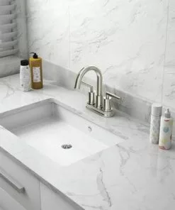 Tuscany® Forden 4" Centerset Brushed Nickel Bathroom Faucet - Two-Handle Modern Design 15 Tuscany® Forden 4" Centerset Brushed Nickel Bathroom Faucet - Two-Handle Modern Design -Tuscany Shop 6736220 SC RS