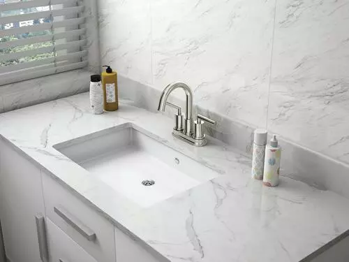 Tuscany® Forden 4" Centerset Brushed Nickel Bathroom Faucet - Two-Handle Modern Design 8 Tuscany® Forden 4" Centerset Brushed Nickel Bathroom Faucet - Two-Handle Modern Design - Image 8