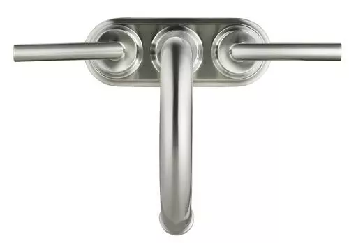 Tuscany® Forden 4" Centerset Brushed Nickel Bathroom Faucet - Two-Handle Modern Design 6 Tuscany® Forden 4" Centerset Brushed Nickel Bathroom Faucet - Two-Handle Modern Design - Image 6