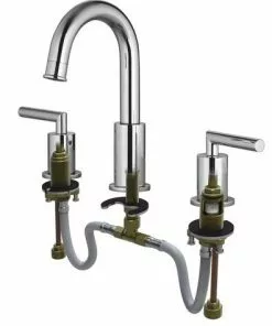 Tuscany® Forden™ Polished Chrome 6"-10" Widespread Bathroom Faucet - Two-Handle Design -Tuscany Shop 6736221 RS 45 3D