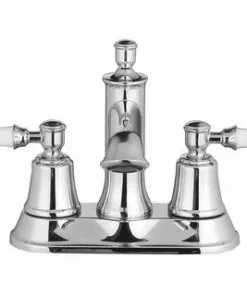 Tuscany® Winterset Polished Chrome 4" Centerset Bathroom Faucet – Elegant Two-Handle Design -Tuscany Shop 6736224 FV