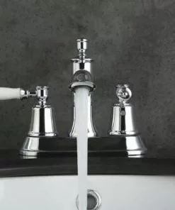 Tuscany® Winterset Polished Chrome 4" Centerset Bathroom Faucet – Elegant Two-Handle Design -Tuscany Shop 6736224 IU FV