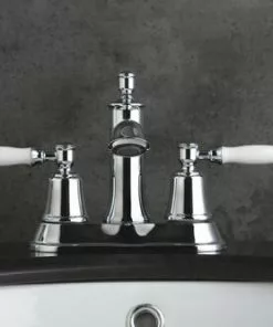 Tuscany® Winterset Polished Chrome 4" Centerset Bathroom Faucet – Elegant Two-Handle Design -Tuscany Shop 6736224 SC FV