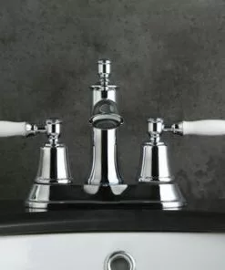 Tuscany® Winterset Polished Chrome 4" Centerset Bathroom Faucet – Elegant Two-Handle Design -Tuscany Shop 6736224 Scene 2