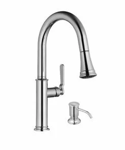 Tuscany® Vacaville One-Handle Pull-Down Polished Chrome Kitchen Faucet - Premium Quality & Style -Tuscany Shop 6736229 Left