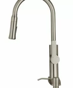 Tuscany® Brittania One-Handle Stainless Steel Kitchen Faucet - Modern Design, Durable & Easy to Install -Tuscany Shop 6736237 Side