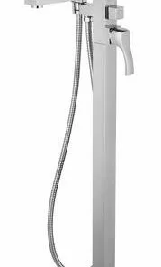 Tuscany® Morey Polished Chrome Freestanding Bathtub Faucet with Handheld Shower - Floor Mount -Tuscany Shop 6736243 RS 45