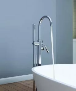 Tuscany® Marianna Polished Chrome Freestanding Bathtub Faucet with Handheld Shower -Tuscany Shop 6736246 SC 10