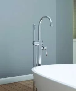 Tuscany® Marianna Polished Chrome Freestanding Bathtub Faucet with Handheld Shower -Tuscany Shop 6736246 SC 5