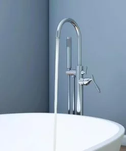 Tuscany® Marianna Polished Chrome Freestanding Bathtub Faucet with Handheld Shower -Tuscany Shop 6736246 SC 6