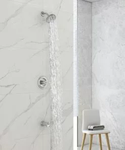 Tuscany® Winterset One-Handle 6-Spray Polished Chrome Bathtub Shower Faucet -Tuscany Shop 6736251 IU LS 45 V2