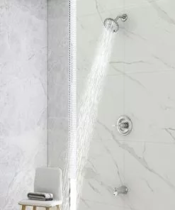 Tuscany® Winterset One-Handle 6-Spray Polished Chrome Bathtub Shower Faucet -Tuscany Shop 6736251 IU RS 45