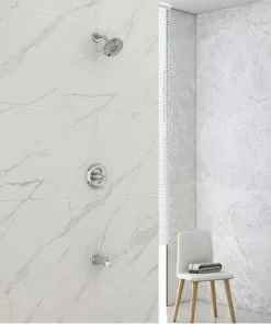 Tuscany® Winterset One-Handle 6-Spray Polished Chrome Bathtub Shower Faucet -Tuscany Shop 6736251 SC LS 45