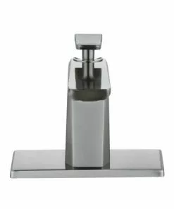 Tuscany® Onaka Brushed Nickel One-Handle 4" Centerset Bathroom Faucet -Tuscany Shop 6736253 DP FV