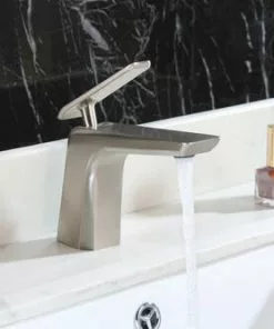 Tuscany® Onaka Brushed Nickel One-Handle 4" Centerset Bathroom Faucet -Tuscany Shop 6736253 NDP AP LS 45