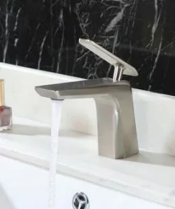 Tuscany® Onaka Brushed Nickel One-Handle 4" Centerset Bathroom Faucet -Tuscany Shop 6736253 NDP AP RS 45