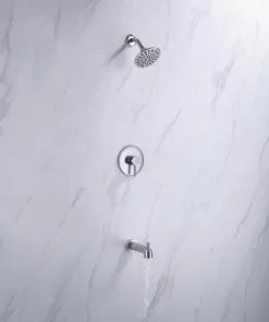 Tuscany® Forden One-Handle 6-Spray Polished Chrome Bathtub Shower Faucet -Tuscany Shop 6736265 IU LS 45 V2