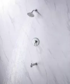 Tuscany® Forden One-Handle 6-Spray Polished Chrome Bathtub Shower Faucet -Tuscany Shop 6736265 IU RS 45