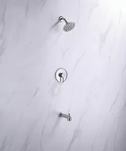 Tuscany® Forden One-Handle 6-Spray Polished Chrome Bathtub Shower Faucet -Tuscany Shop 6736265 SC LS 45