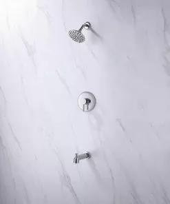 Tuscany® Forden One-Handle 6-Spray Polished Chrome Bathtub Shower Faucet -Tuscany Shop 6736265 SC RS 45