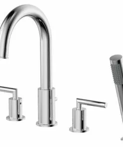 Tuscany® Forden Two-Handle 1-Spray Polished Chrome Roman Bathtub Faucet with Handheld Shower -Tuscany Shop 6736275 RS 45