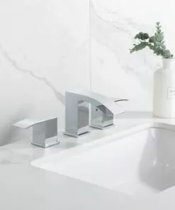 Tuscany® Abbeville Two-Handle 8" Widespread Polished Chrome Bathroom Faucet - Premium Bathroom Accessory -Tuscany Shop 6736289 SC LS 45