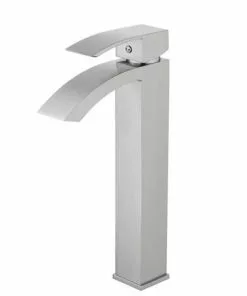Tuscany® Abbeville Brushed Nickel One-Handle Vessel Bathroom Faucet - Modern Design -Tuscany Shop 6736295 RF
