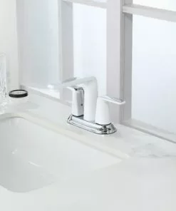 Tuscany Navassa Two-Handle 4" Centerset Bathroom Faucet - Polished Chrome & White 9 Tuscany Navassa Two-Handle 4" Centerset Bathroom Faucet - Polished Chrome & White -Tuscany Shop 6736312 SC RS 45