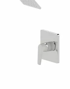 Tuscany® Navassa One-Handle 1-Spray Polished Chrome/White Bathtub Shower Faucet