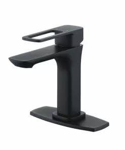 Tuscany® Gatineau One-Handle 4" Centerset Matte Black Bathroom Faucet - Modern Design, Durable Finish -Tuscany Shop 6736319 DP RS 45
