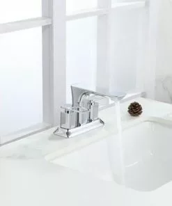 Tuscany® Gatineau Two-Handle 4" Centerset Polished Chrome Bathroom Faucet - Stylish & Durable -Tuscany Shop 6736324 IU LS 45