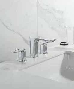 Tuscany® Gatineau Two-Handle 6"-10" Widespread Polished Chrome Bathroom Faucet – Elegant & Durable -Tuscany Shop 6736329 SC LS 45