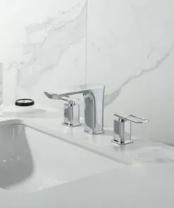 Tuscany® Gatineau Two-Handle 6"-10" Widespread Polished Chrome Bathroom Faucet – Elegant & Durable -Tuscany Shop 6736329 SC RS 45