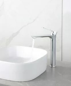 Tuscany® Gatineau One-Handle Polished Chrome Vessel Bathroom Faucet - Sleek Modern Design -Tuscany Shop 6736338 IU RS 45