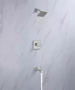 Tuscany® Gatineau One-Handle 1-Spray Polished Chrome Bathtub Shower Faucet - Elegant & Durable Design -Tuscany Shop 6736342 IU LS 45 V2