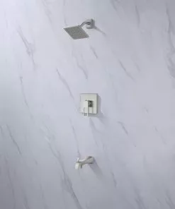 Tuscany® Gatineau One-Handle 1-Spray Polished Chrome Bathtub Shower Faucet - Elegant & Durable Design -Tuscany Shop 6736342 SC RS 45