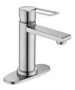 Tuscany® Overlook One-Handle Brushed Nickel Bathroom Faucet – Stylish & Durable Design