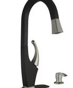Tuscany-Official Website 43 Tuscany Audrey One-Handle Pull-Down Kitchen Faucet in Chocolate Bronze/Stainless Steel